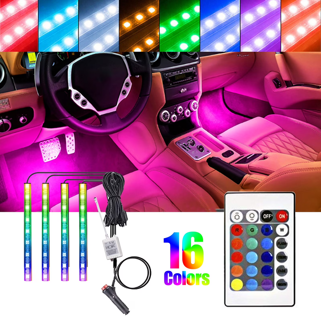 RGB Car Interior Neon Lights